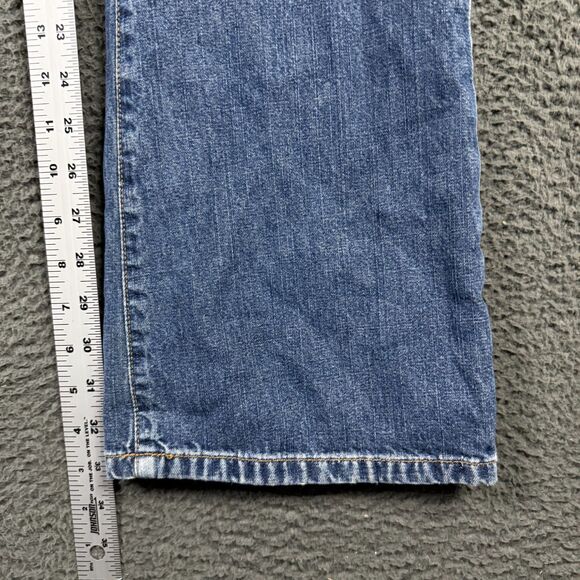Vtg Abercrombie & Fitch Jeans Womens 29x34 Blue Flare Medium Wash Denim Y2K - Picture 11 of 13